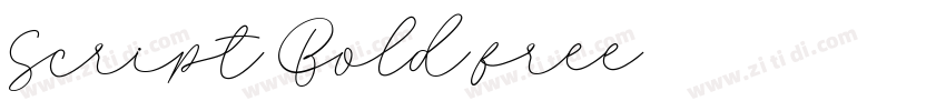 Script Bold free字体转换